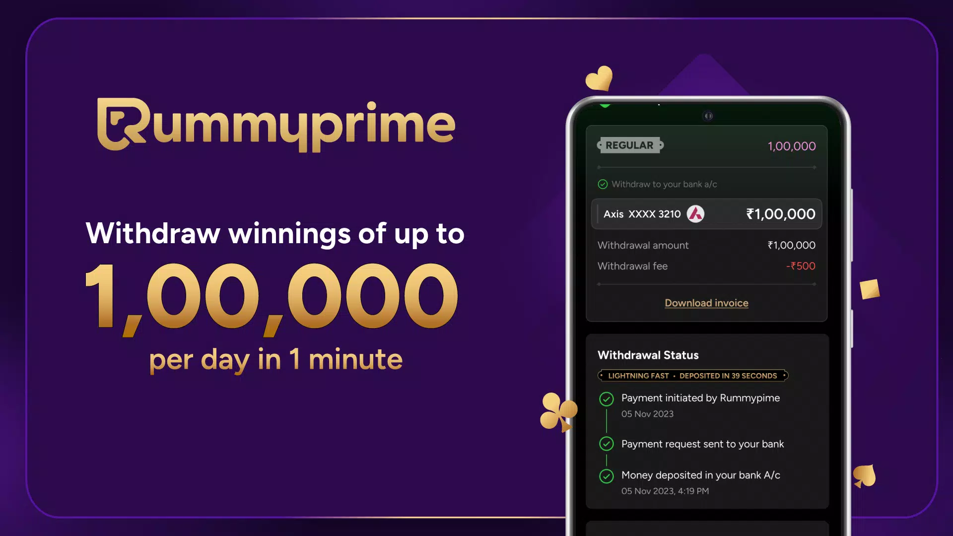 RummyPrime - Rummy Cash Game Captura de pantalla 0