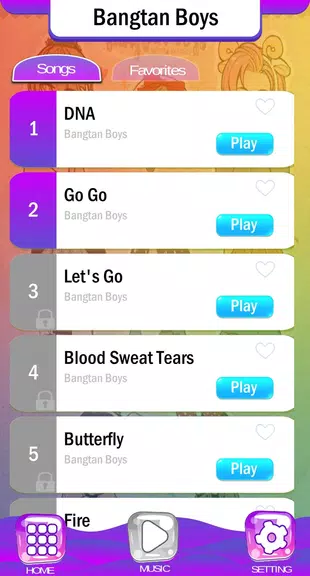 BTS Chibi Piano Tiles Ekran Görüntüsü 1