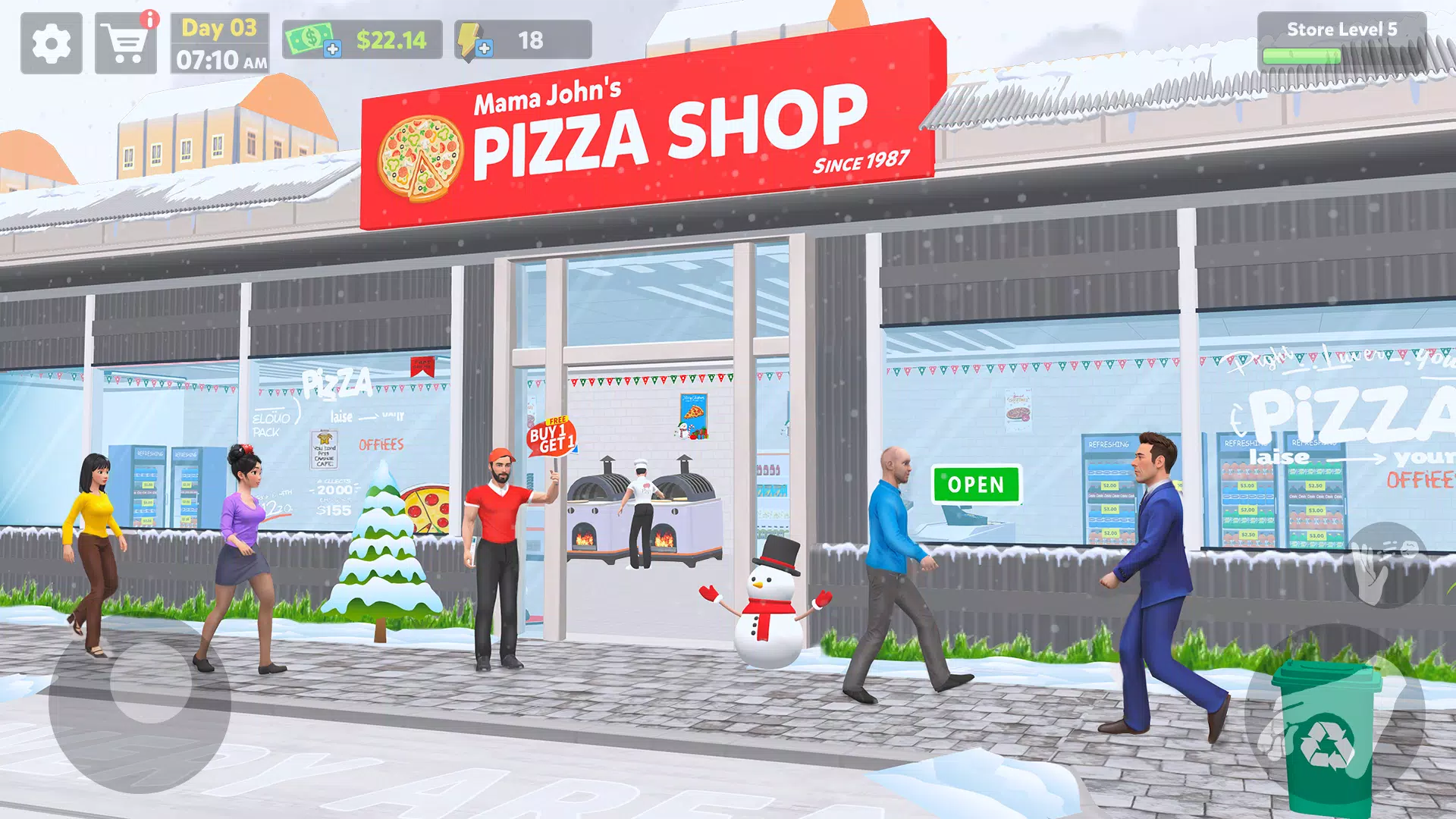 Pizza Shop Simulator 3D スクリーンショット 0