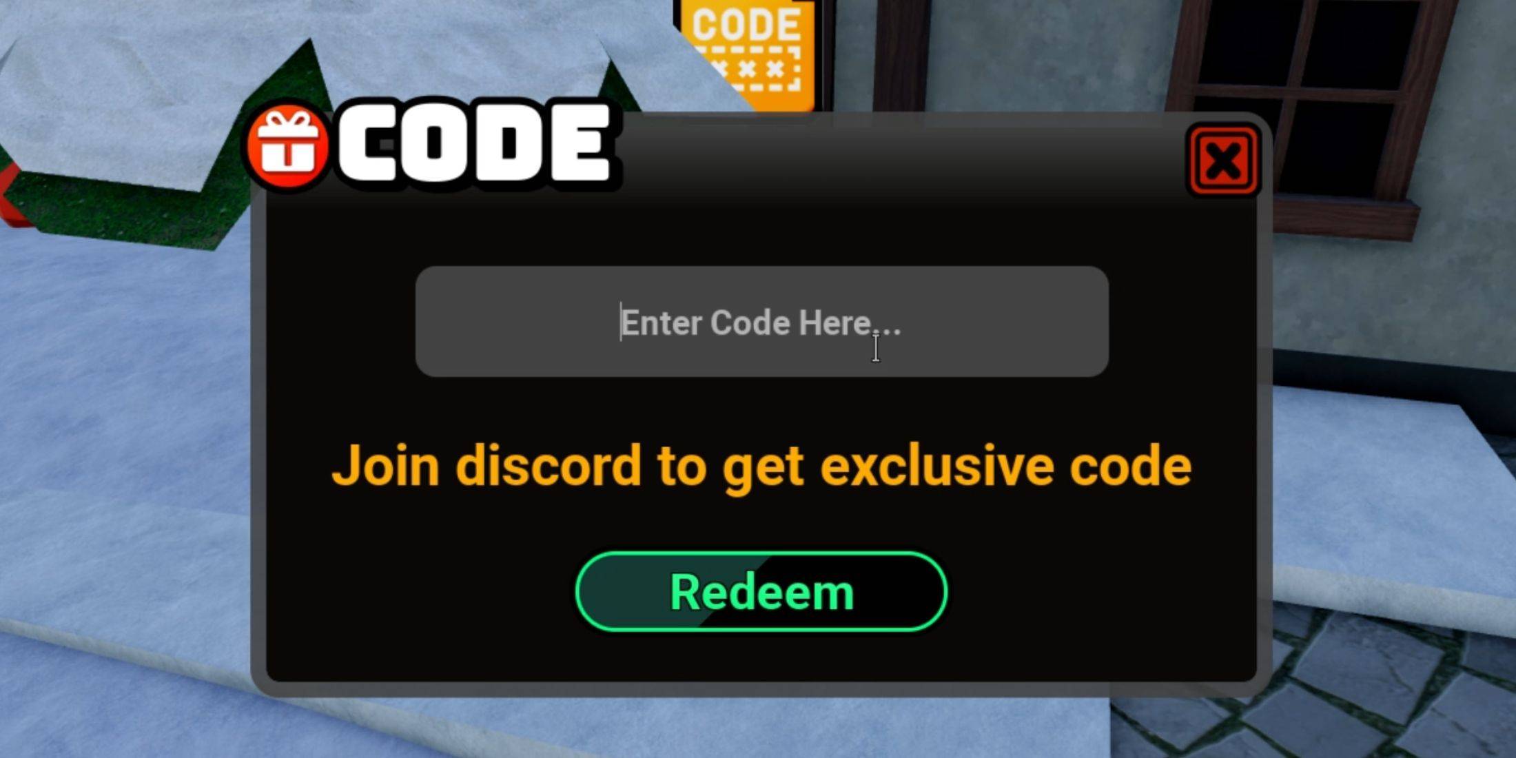 Redeeming Codes Image