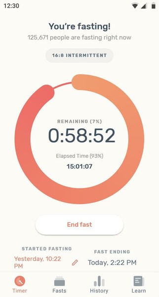 Zero - Intermittent Fasting Screenshot 1