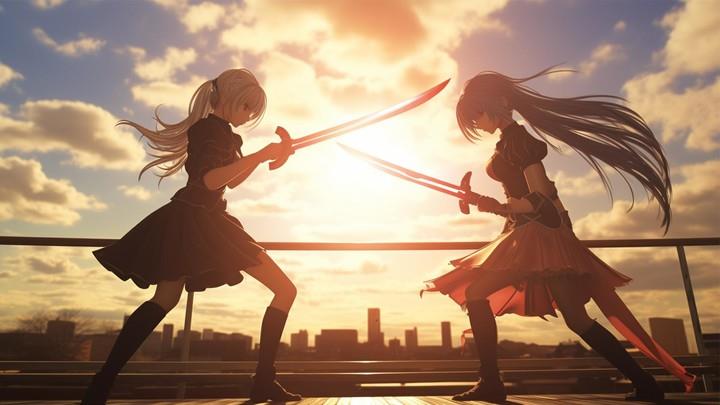 Anime High School Girl Fighter Captura de tela 2