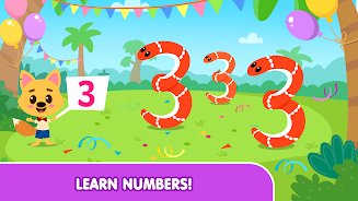 Numbers learning game for kids Ekran Görüntüsü 1