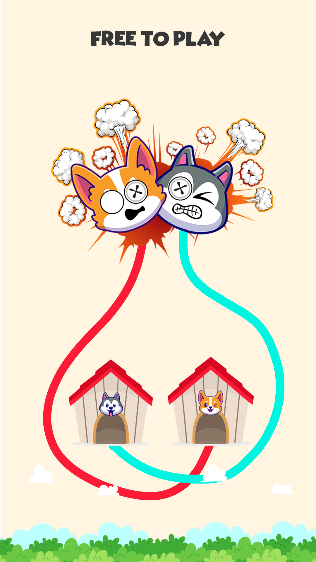 Dog rush: Draw to save games 스크린샷 1