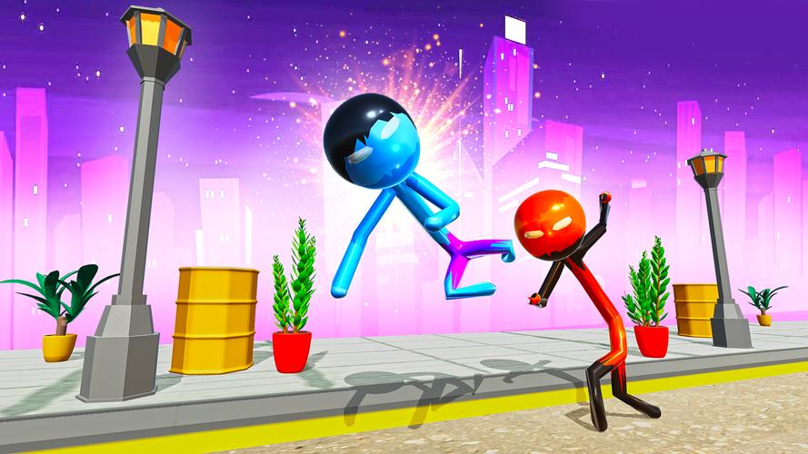 Schermata Stickman Ninja Fight: Ropehero 3