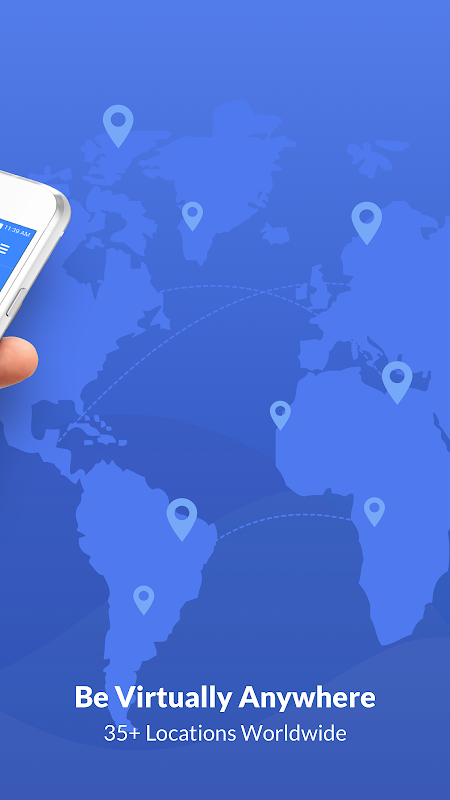 Schermata Free VPN Proxy & Hotspot WiFi security - SaferVPN 1