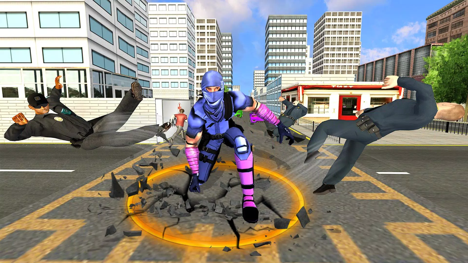 Flying Ninja Hero Crime Chase應用截圖第1張