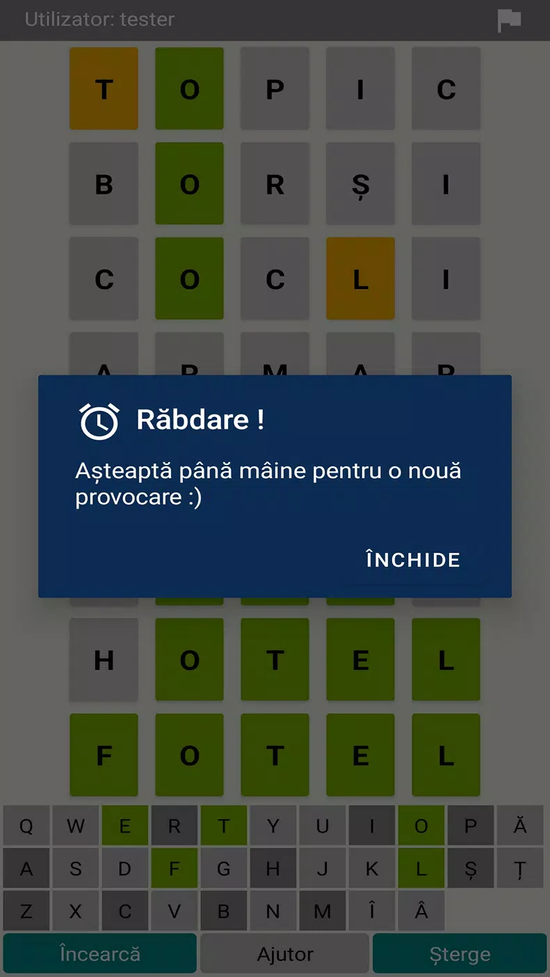 Ghici 1 din 5 -Un cuvânt pe zi Captura de tela 3