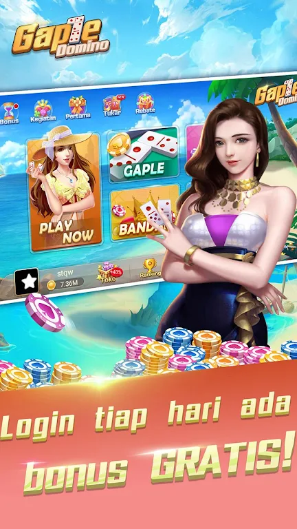 Domino Gaple: QQ 99 dan Texas Lokal Indo應用截圖第0張
