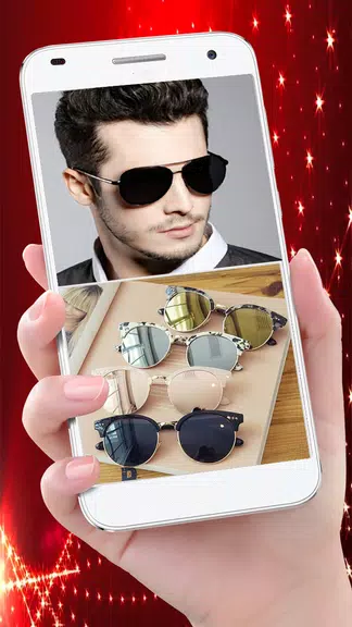 Stylish Sun Glasses Photo Edit ဖန်သားပြင်ဓာတ်ပုံ 1