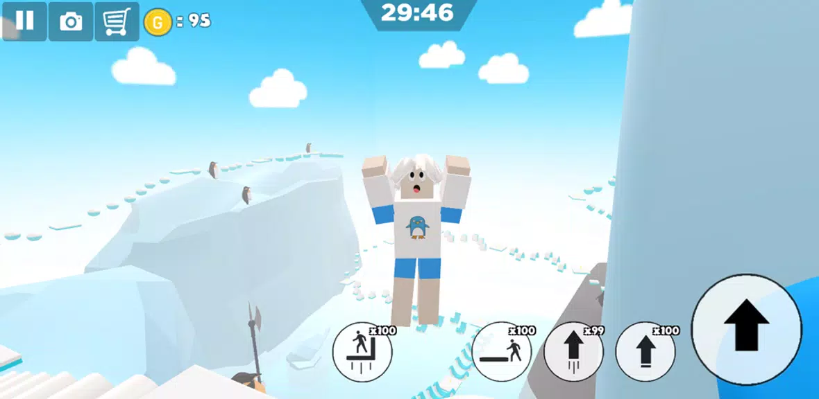 Ice snow island parkour Скриншот 1