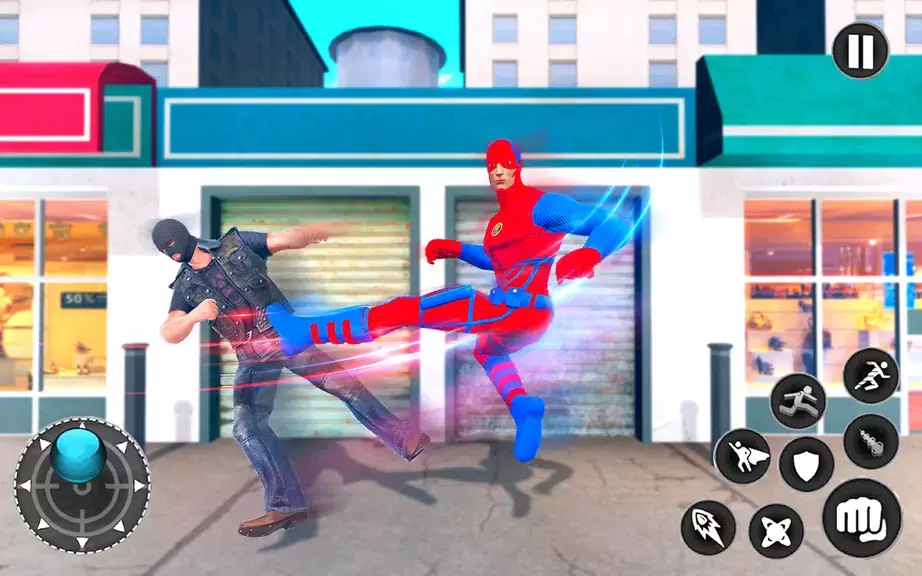 Captain Super Hero Man Game 3D Tangkapan skrin 3