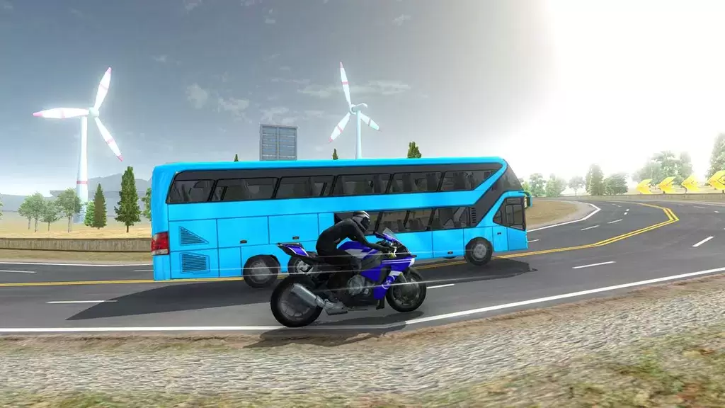 Bike VS Bus Racing Games Captura de tela 3