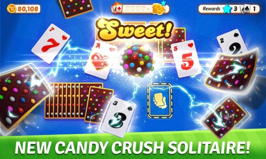 Novo jogo Candy Crush Solitaire permite que você jogue paciência do Tripeaks no celular