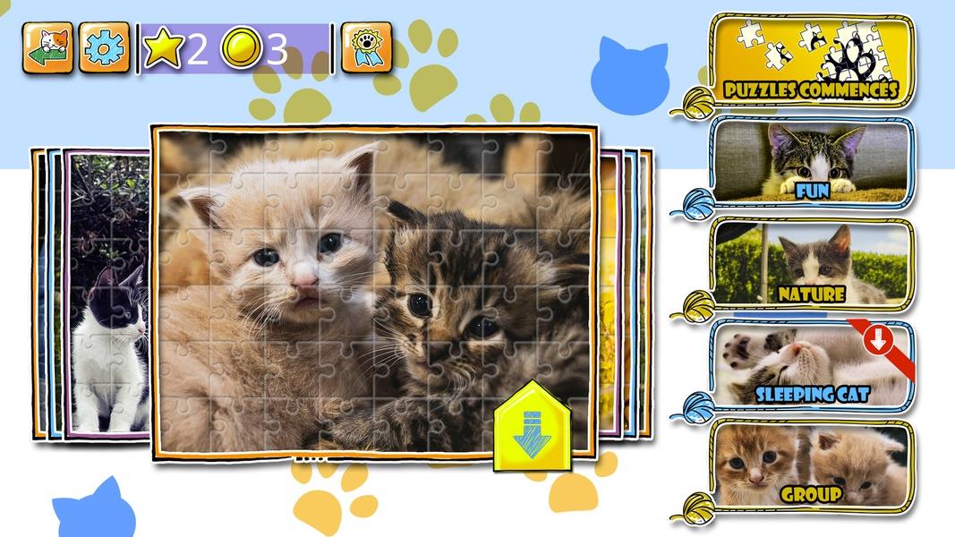 Jigsaw Puzzle Cats Kitten Zrzut ekranu 2