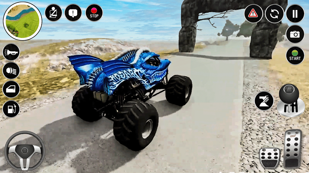 Real Monster Truck Game 3D Ảnh chụp màn hình 0