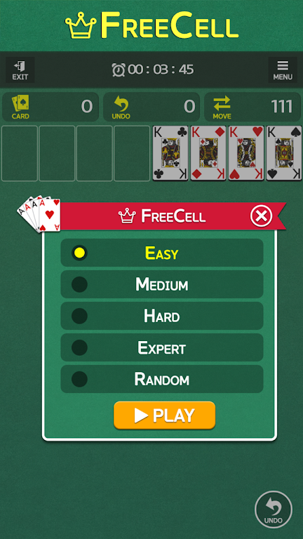 FreeCell - Classic Card Game Tangkapan skrin 1