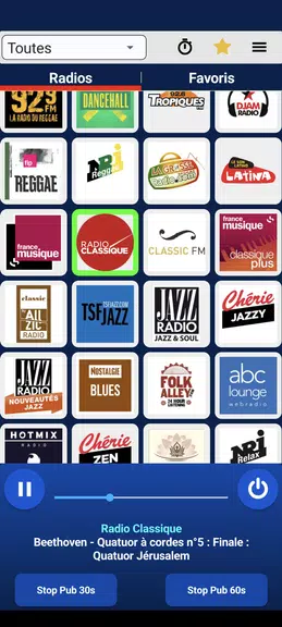 Radios Françaises スクリーンショット 1
