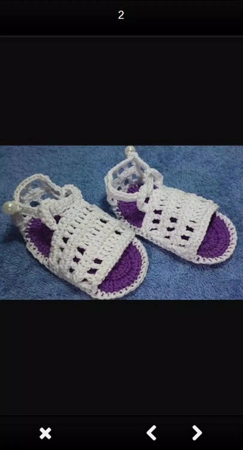 Knitted sandals idea ဖန်သားပြင်ဓာတ်ပုံ 1