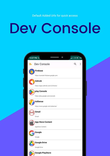 Dev Console Tangkapan skrin 1