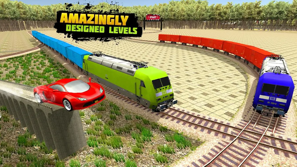 Train Racing 3d- Bus Vs Train ဖန်သားပြင်ဓာတ်ပုံ 2