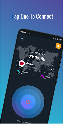 Dark Blue VPN - Fast & Secure ဖန်သားပြင်ဓာတ်ပုံ 0