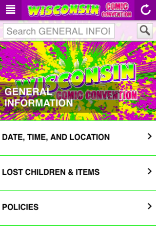 Wisconsin Comic Convention Captura de tela 1