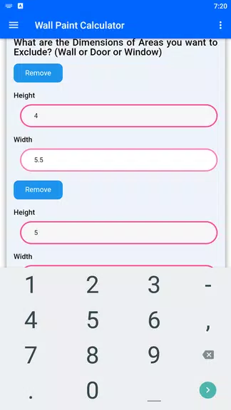 Wall Paint Calculator Tangkapan skrin 3
