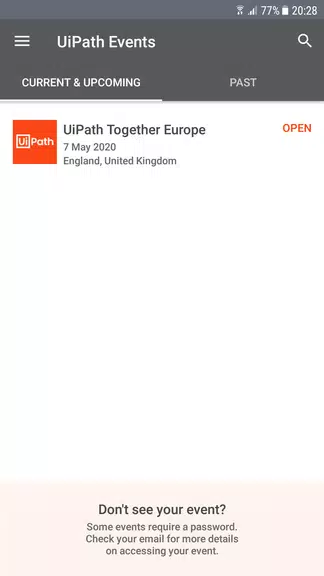 UiPath Events Capture d'écran 1