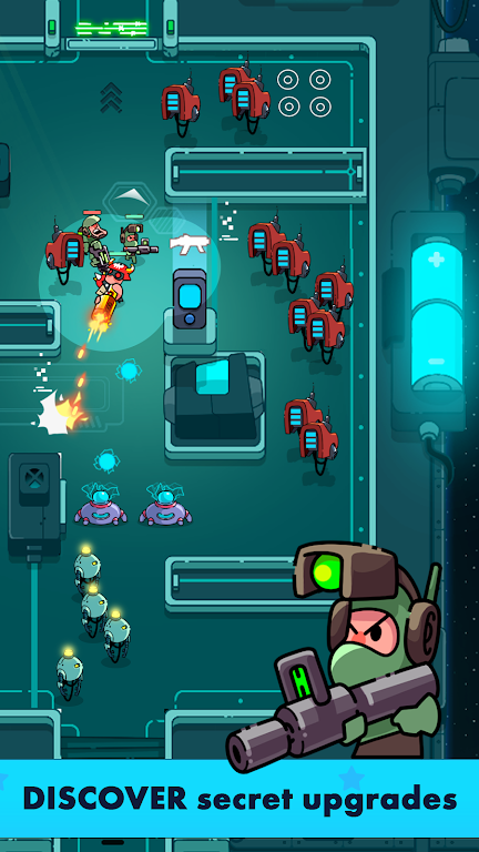 Space Squad: Crash Robots ဖန်သားပြင်ဓာတ်ပုံ 0