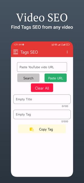 Tags SEO - Video Finder Captura de tela 3