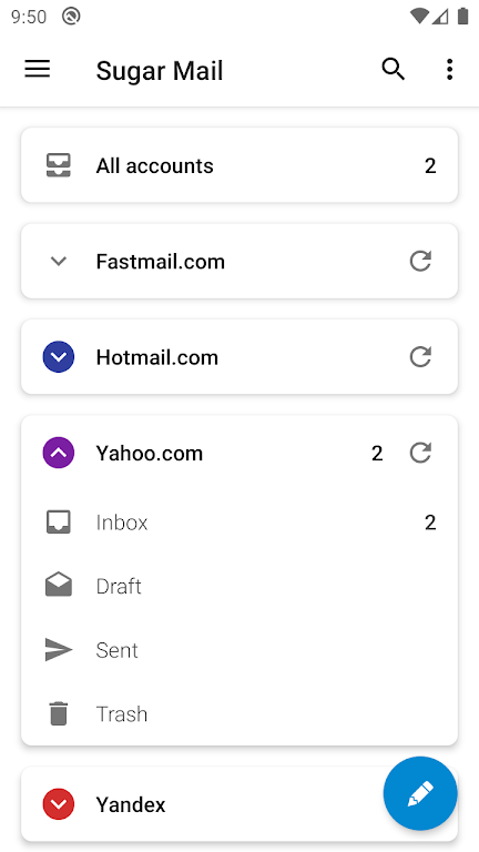 Sugar Mail email app應用截圖第1張