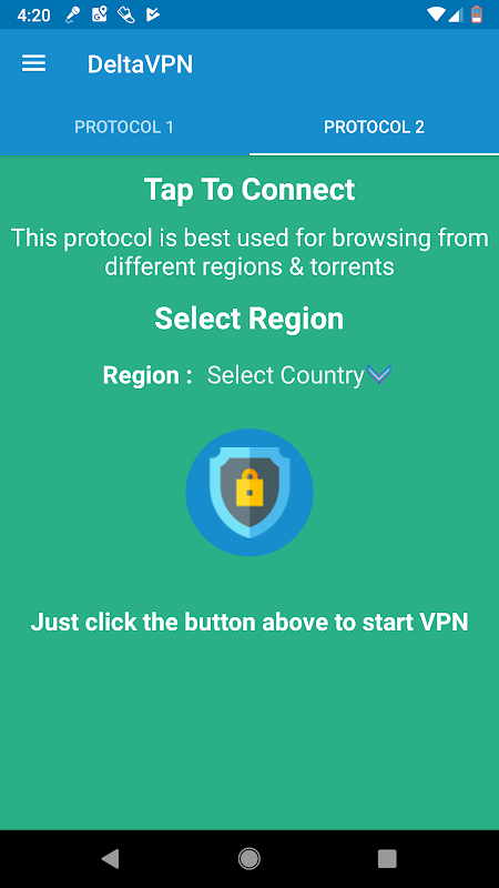 Delta VPN : Secure VPN Proxy : VPN UK, IRAN, USA ဖန်သားပြင်ဓာတ်ပုံ 0