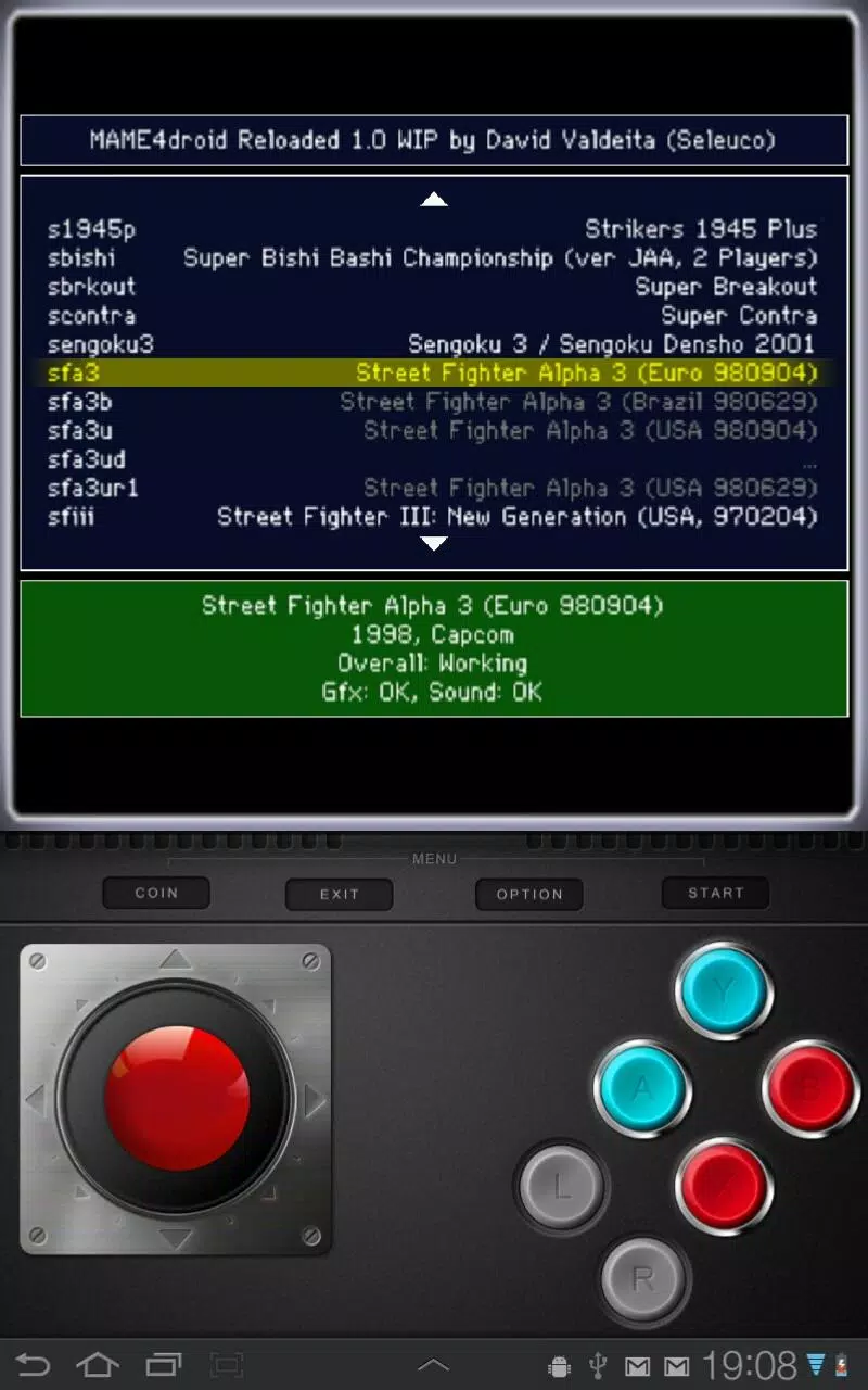 MAME4droid  (0.139u1) Capture d'écran 2