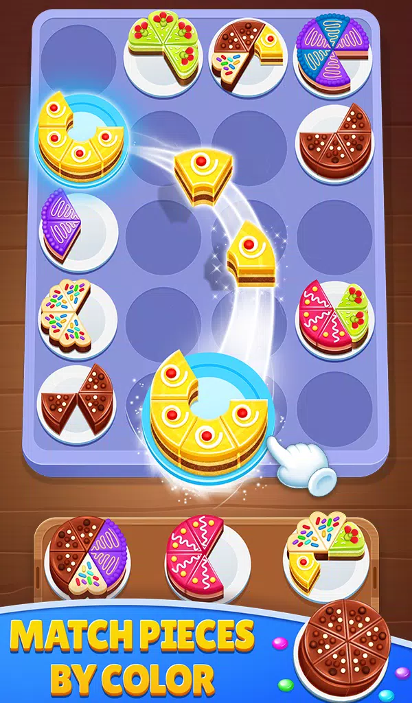 Cake Sort 3d - Match and Merge Schermafbeelding 0