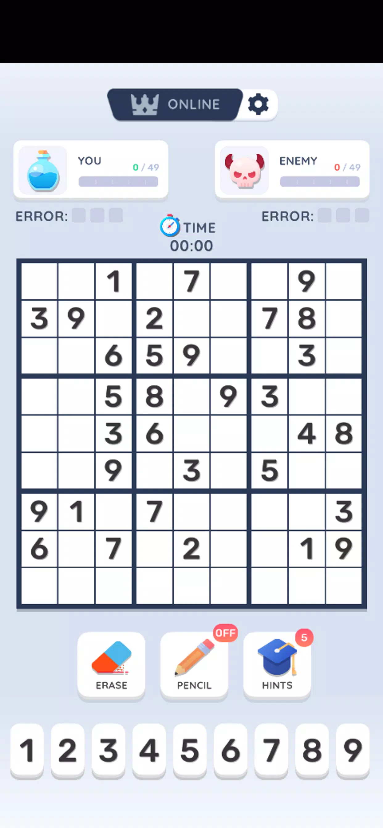 Sudoku Online Скриншот 2