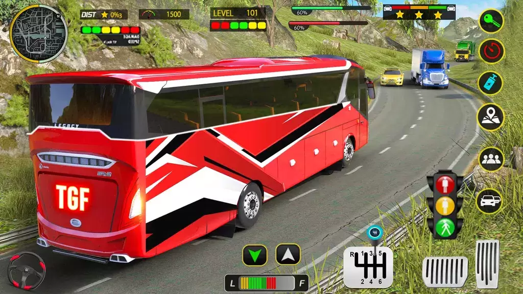 Coach Bus 3D Driving Games Ekran Görüntüsü 0