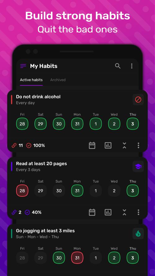 HabitNow Daily Routine Planner স্ক্রিনশট 1