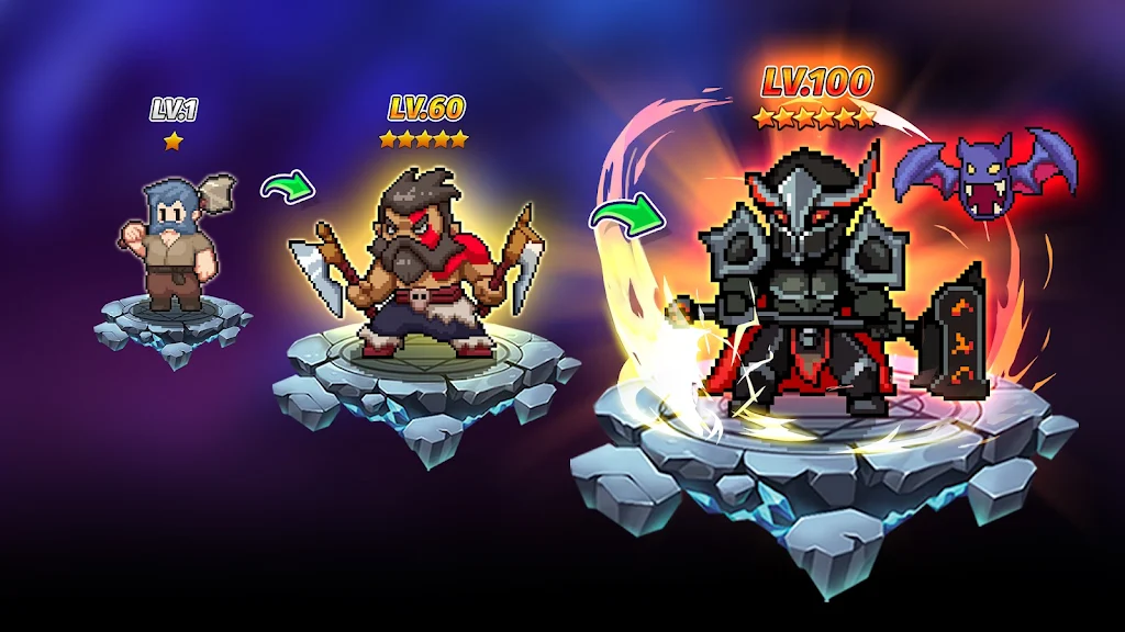 Guardian War: RPG Pixel Hero Ảnh chụp màn hình 2