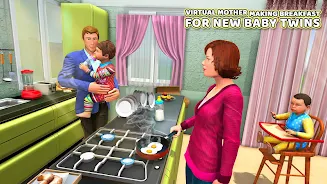 Virtual Mother Baby Twins Captura de pantalla 3