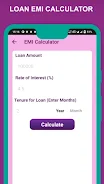 Loancash - EMI Loan Calculator Screenshot 1