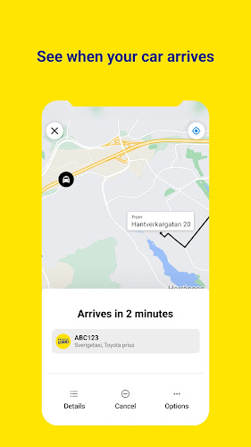 Sverigetaxi Zrzut ekranu 2