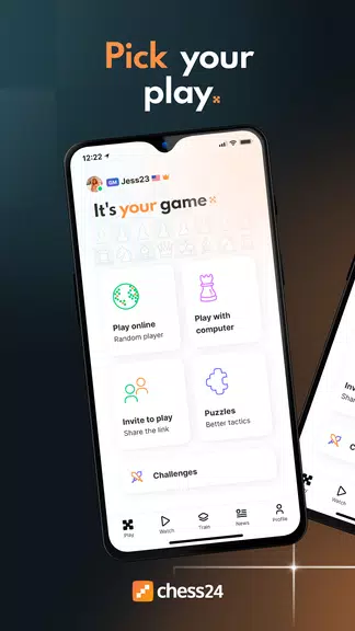 chess24 > Play, Train & Watch應用截圖第0張