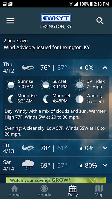 WKYT Weather Screenshot 3