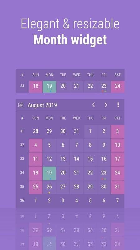 Calendar Widget: Month/Agenda स्क्रीनशॉट 0