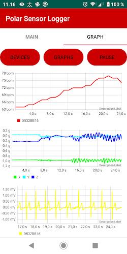 Polar Sensor Logger Screenshot 3