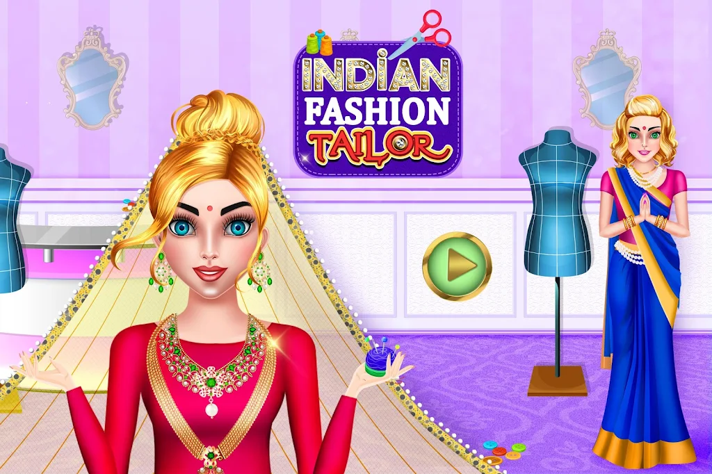 Indian Fashion Tailor: Little スクリーンショット 0