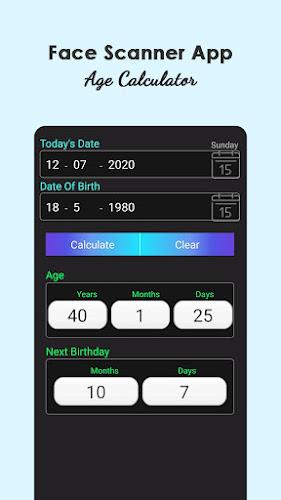 Face Scanner - Age Calculator Schermafbeelding 1