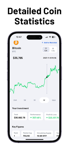 Coin Portfolio Crypto Tracker Ảnh chụp màn hình 0