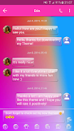 SMS Messages Glass Gradient Zrzut ekranu 2